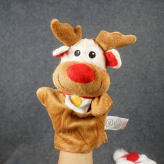 Santa Claus & Elk Puppet Interactive Christmas Toy