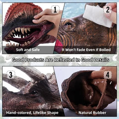 1pc Animal Hand Puppets Realistic Rubber Dinosaur Simulation Toy