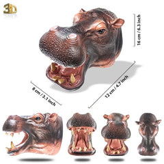1pc Animal Hand Puppets Realistic Rubber Dinosaur Simulation Toy