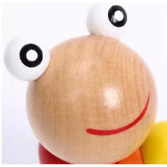 Colorful Twisted Worms Caterpillars Animal Dolls Wooden Puzzle Toys