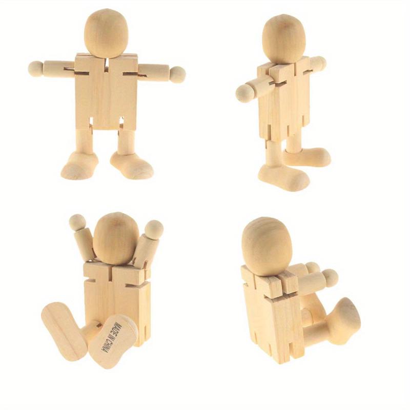 Wooden Robot Doll Joints for Mannequin Coloring