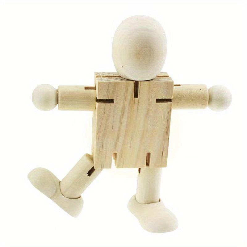 Wooden Robot Doll Joints for Mannequin Coloring