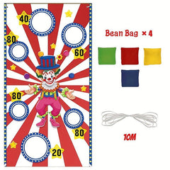 Clown Theme Birthday Party Beanbag Game Set