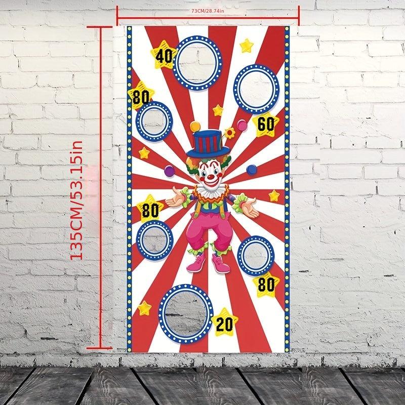Clown Theme Birthday Party Beanbag Game Set
