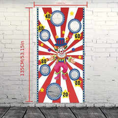 Clown Theme Birthday Party Beanbag Game Set