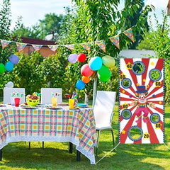 Clown Theme Birthday Party Beanbag Game Set