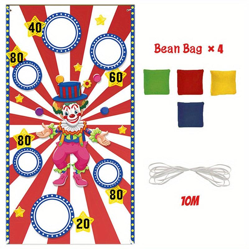 Clown Theme Birthday Party Beanbag Game Set