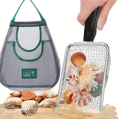 Mesh Shovel & Bag Set for Beach Treasure Hunt