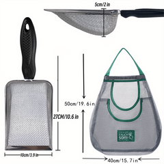 Mesh Shovel & Bag Set for Beach Treasure Hunt