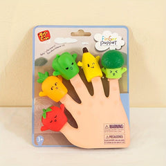5pcs PVC Fruit Series Finger Puppet Educational Puppet Fruit Finger Toy