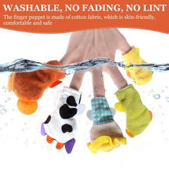 Animal Farm Hand Puppets Set Plush Toy for Kids