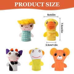 Animal Farm Hand Puppets Set Plush Toy for Kids
