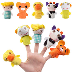 Animal Farm Hand Puppets Set Plush Toy for Kids