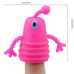 Novel TPR Plastic Finger Puppet Toy Storytelling Props