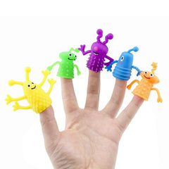 Novel TPR Plastic Finger Puppet Toy Storytelling Props