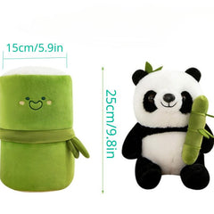 Bamboo Panda Doll Plush Toy Holding Bamboo Panda Doll Cartoon National Treasure
