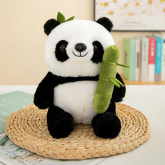 Bamboo Panda Doll Plush Toy Holding Bamboo Panda Doll Cartoon National Treasure