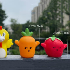 5pcs Finger Doll Toy Fruit And Vegetable Doll Early Education Puzzle