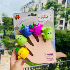 5pcs Finger Doll Toy Fruit And Vegetable Doll Early Education Puzzle
