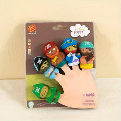 5pcs Pirate Style Finger Puppet Mini Plush Toys Educational Finger Toys