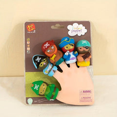 5pcs Pirate Style Finger Puppet Mini Plush Toys Educational Finger Toys