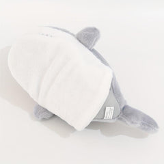 Grey Plush Shark Hand Puppet Stuffed Animal Toy Gift