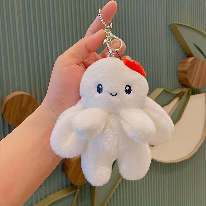 Lovely Doll Strawberry Rabbit Pendant Plush Keychain Toy Gift for Kids