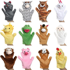 12pcs Zodiac Plush Hand Puppets Baby Mini Finger Toys