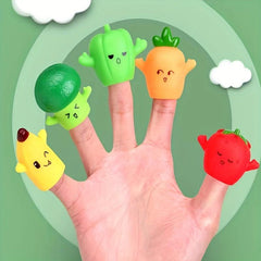 Puppet Toys Story Glue Fruit And Vegetable Ornaments Finger Toys Puzzl