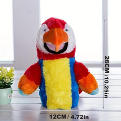 Bird Parrot Hand Puppet Soft Plush Toy for Pretend Playing Dolls