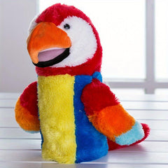 Bird Parrot Hand Puppet Soft Plush Toy for Pretend Playing Dolls