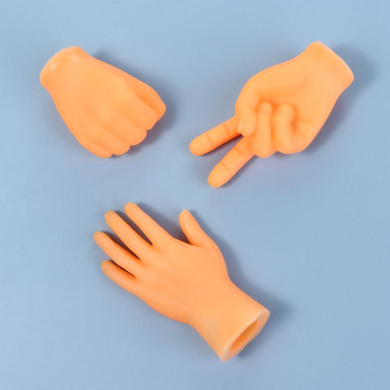 2pcs Mini Hands Puppets Funny Christmas Gift Fidget Toys