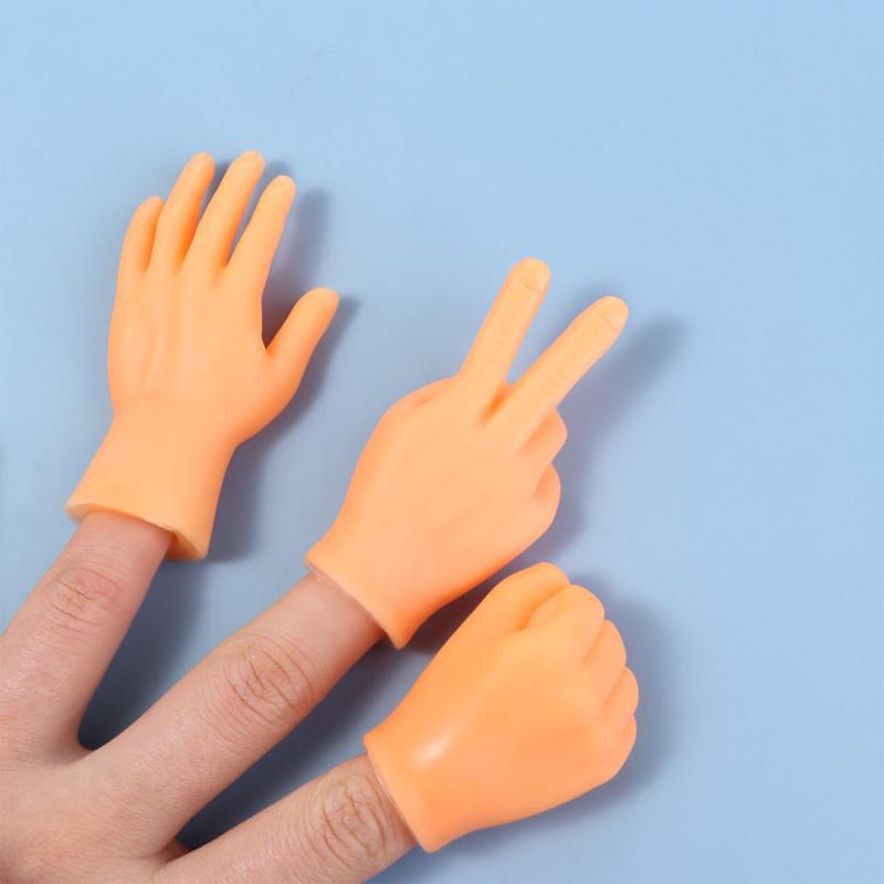 2pcs Mini Hands Puppets Funny Christmas Gift Fidget Toys