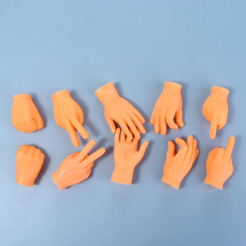 2pcs Mini Hands Puppets Funny Christmas Gift Fidget Toys