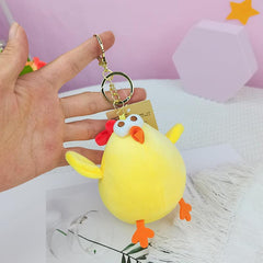 Little Yellow Chicken Plush Toy Keychain Bag Pendant