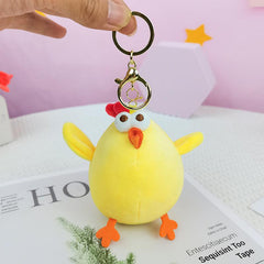 Little Yellow Chicken Plush Toy Keychain Bag Pendant