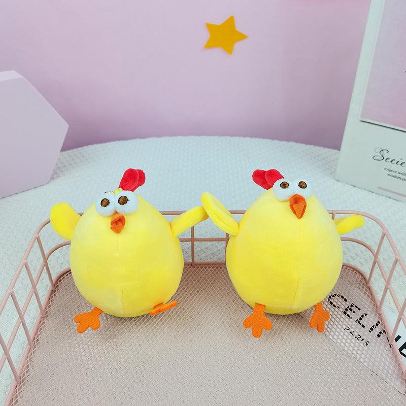 Little Yellow Chicken Plush Toy Keychain Bag Pendant