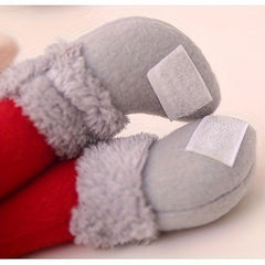 Christmas Window Curtains Buckle Cartoon Doll Decoration