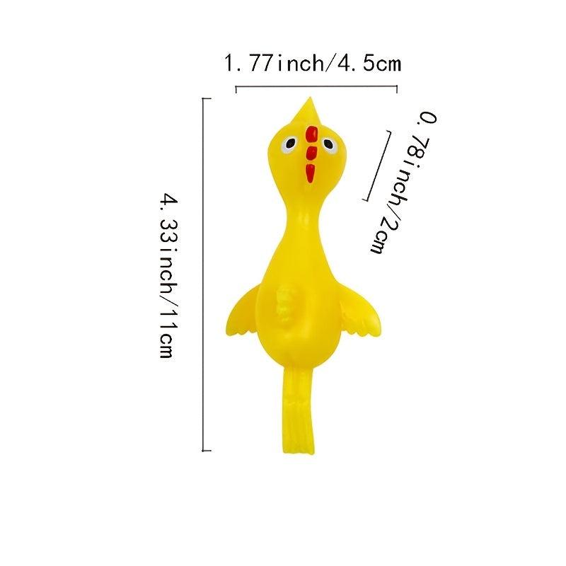 10 Pcs Sling Shot Chicken Catapult Toy Stretchy Chicken Toy Fun Party Activities