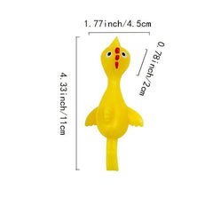 10 Pcs Sling Shot Chicken Catapult Toy Stretchy Chicken Toy Fun Party Activities