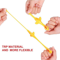 10 Pcs Sling Shot Chicken Catapult Toy Stretchy Chicken Toy Fun Party Activities