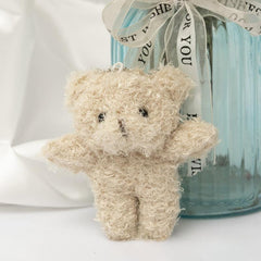 Long Haired Little Bear Doll Plush Toy Gift Bag Pendant