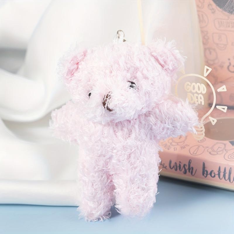 Long Haired Little Bear Doll Plush Toy Gift Bag Pendant
