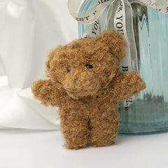 Long Haired Little Bear Doll Plush Toy Gift Bag Pendant