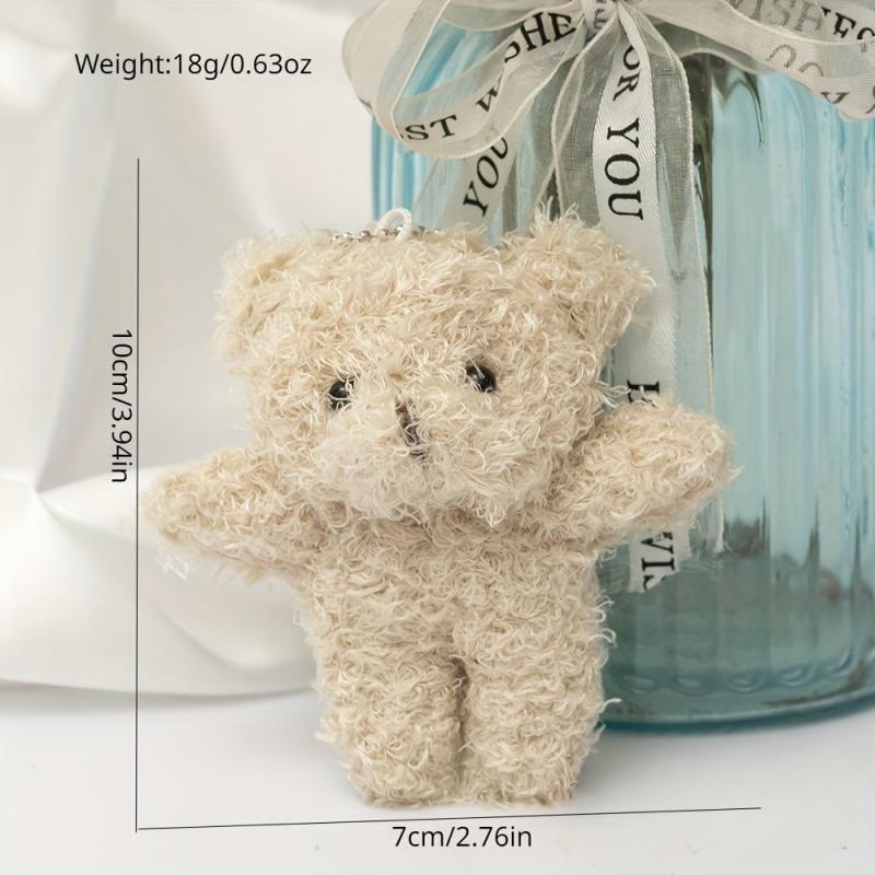 Long Haired Little Bear Doll Plush Toy Gift Bag Pendant