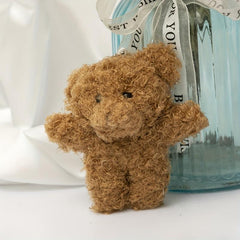 Long Haired Little Bear Doll Plush Toy Gift Bag Pendant