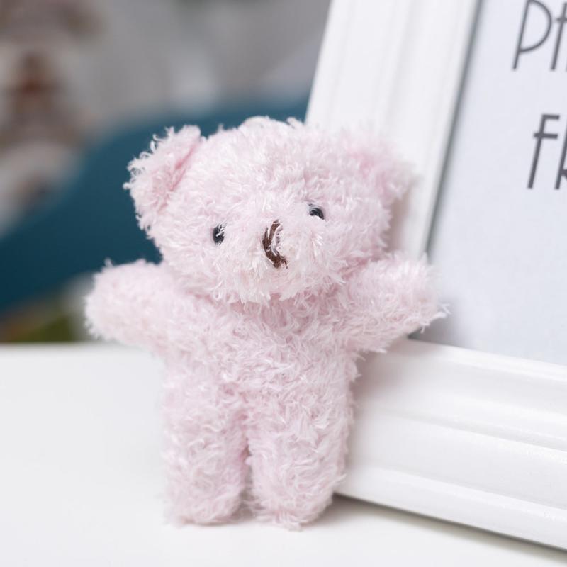 Long Haired Little Bear Doll Plush Toy Gift Bag Pendant