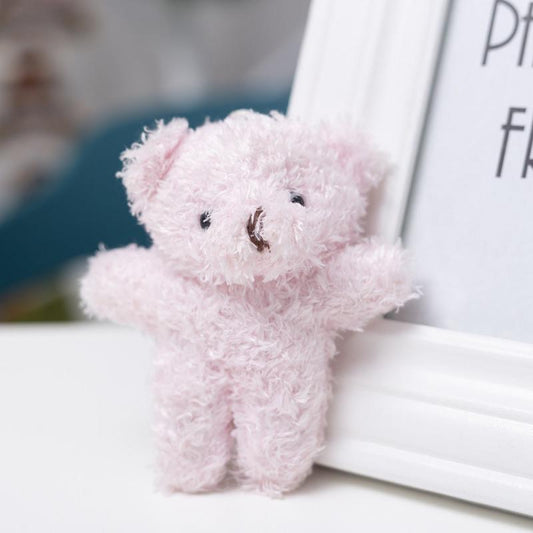 Long Haired Little Bear Doll Plush Toy Gift Bag Pendant