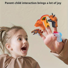 Dinosaur Finger Doll Toy for Small Animal Interaction