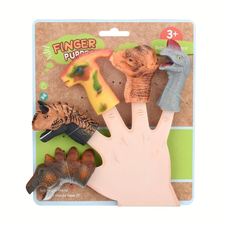 Dinosaur Finger Doll Toy for Small Animal Interaction